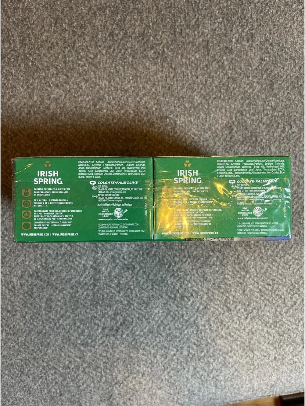 Irish Spring Bar Soap 8 PACK ALOE MIST Deodorant Soap 3.7 oz